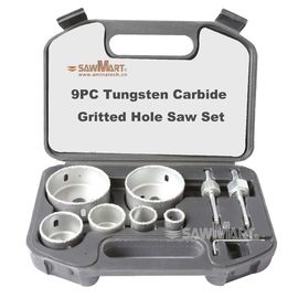 il foro digrignato del carburo di tungsteno 9PC ha visto l'insieme