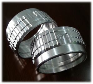 CNC aerospaziale dell'anello coassiale dell'alluminio 6061 che lavora le parti a macchina del connettore di rf