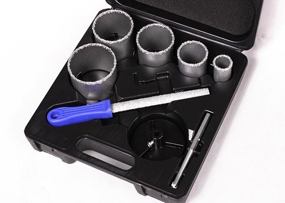 Il foro fine del carburo di tungsteno del dente del granito ha visto l'insieme con il mezzo archivio rotondo 6"