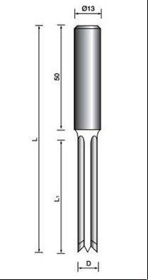 4 Flauti noioso TCT (HSS) punte da trapano con dipinta la superficie di colore nero (RH)