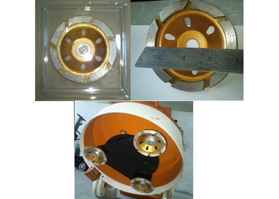 4" ruota concreta della tazza della lama della macinazione del disco di macinazione del diamante del metallo